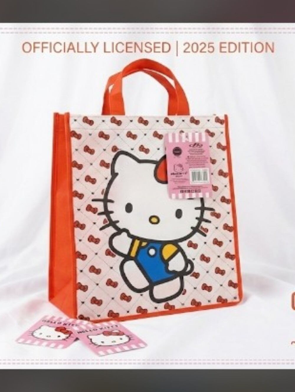 NWT Sanrio Collectible Hello Kitty Red White Bow Gift Tote